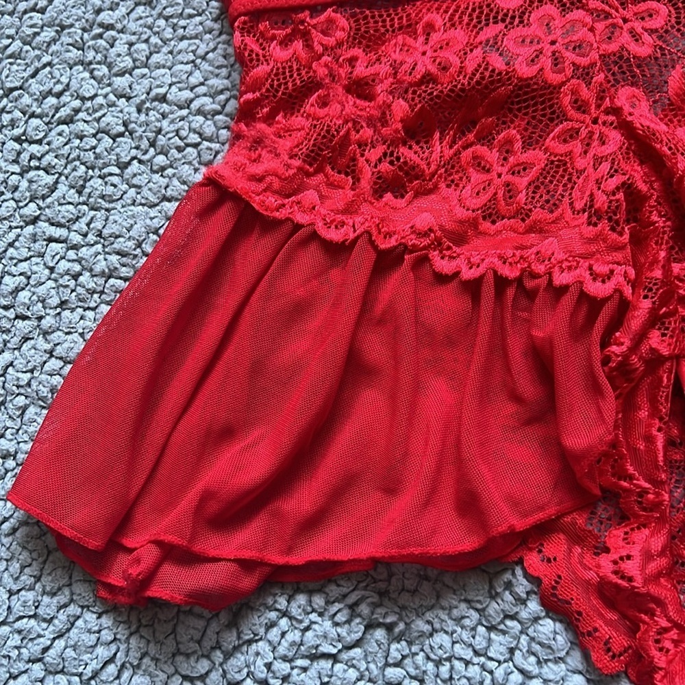 NWT Thisrose Sexy Teddy Lace Halter Babydoll Lingerie - Picture 7 of 10